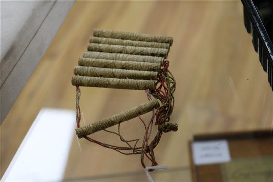 A Chinese ivory and string puzzle 6.5cm